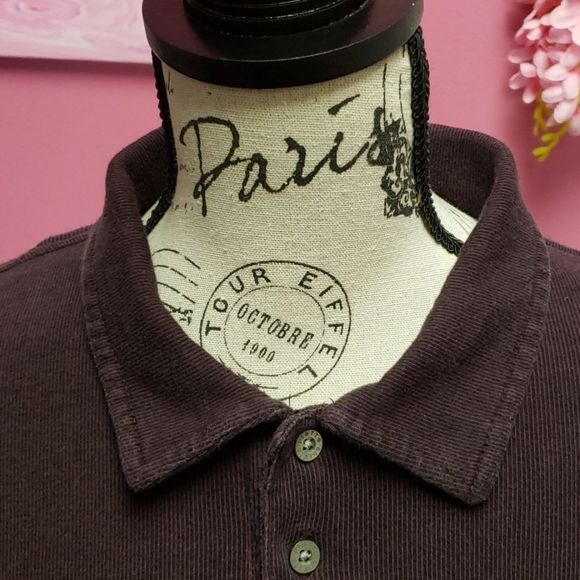 Pierre 🧡🖤 Cardin Wine Red Shirt Blouse Top - Picture 9 of 9